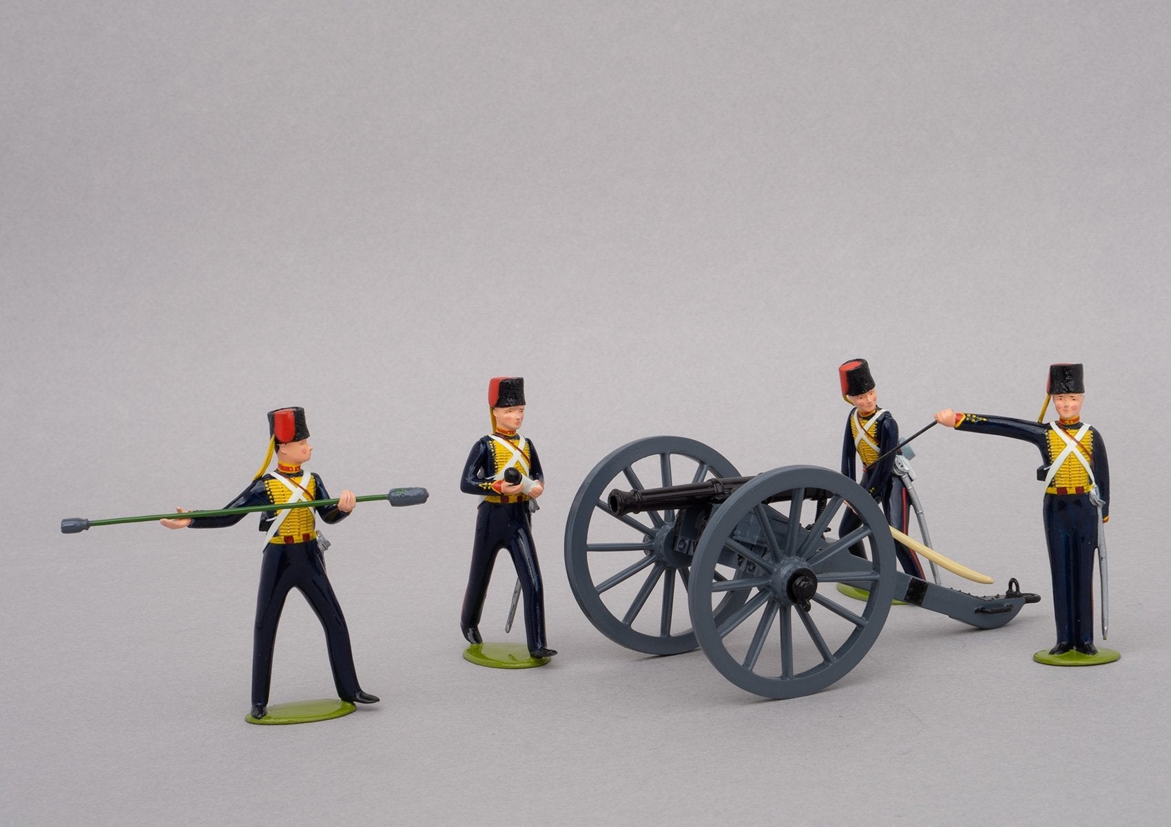 Set 83 Royal Horse Artillery 1854 | British | Crimean War | Artillery piece with four gunners and ammunition crate | Balaclava, Sevastapol, Alma, Charge of the Light Brigade | © Imperial Productions | Sculpt by David Cowe