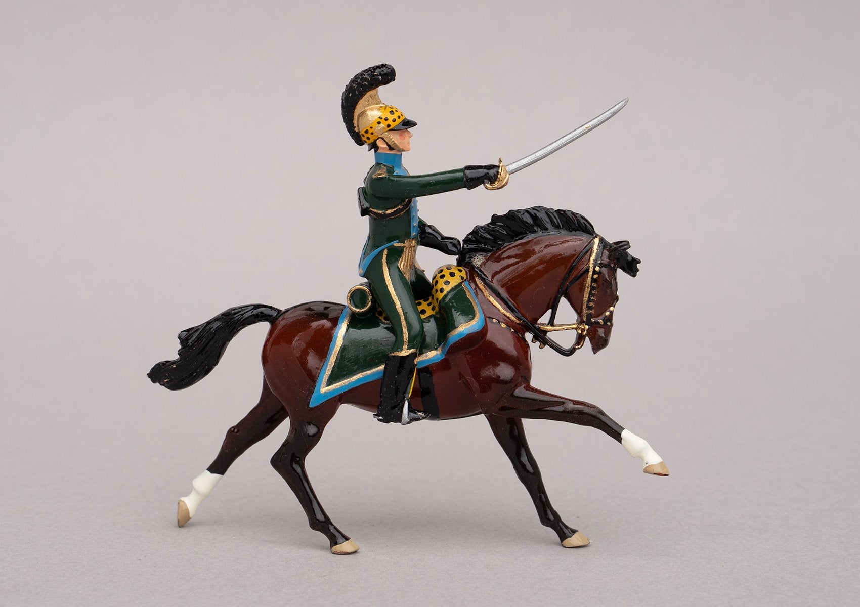 Set 134 Officer 5th Chevau-Legers Lancers | French Cavalry | Napoleonic Wars | Single mounted officer on bay horse | Waterloo | © Imperial Productions | Sculpt by David Cowe