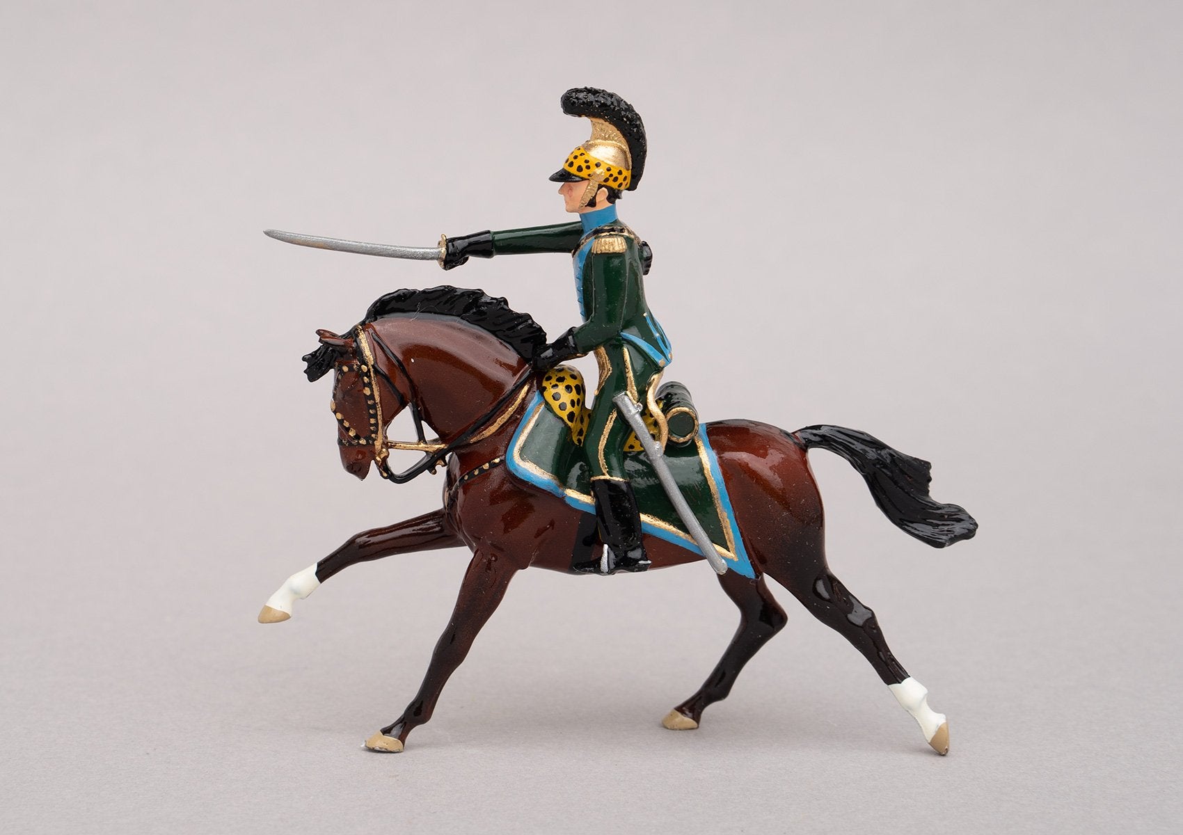 Set 134 Officer 5th Chevau-Legers Lancers | French Cavalry | Napoleonic Wars | Single mounted officer on bay horse | Waterloo | © Imperial Productions | Sculpt by David Cowe