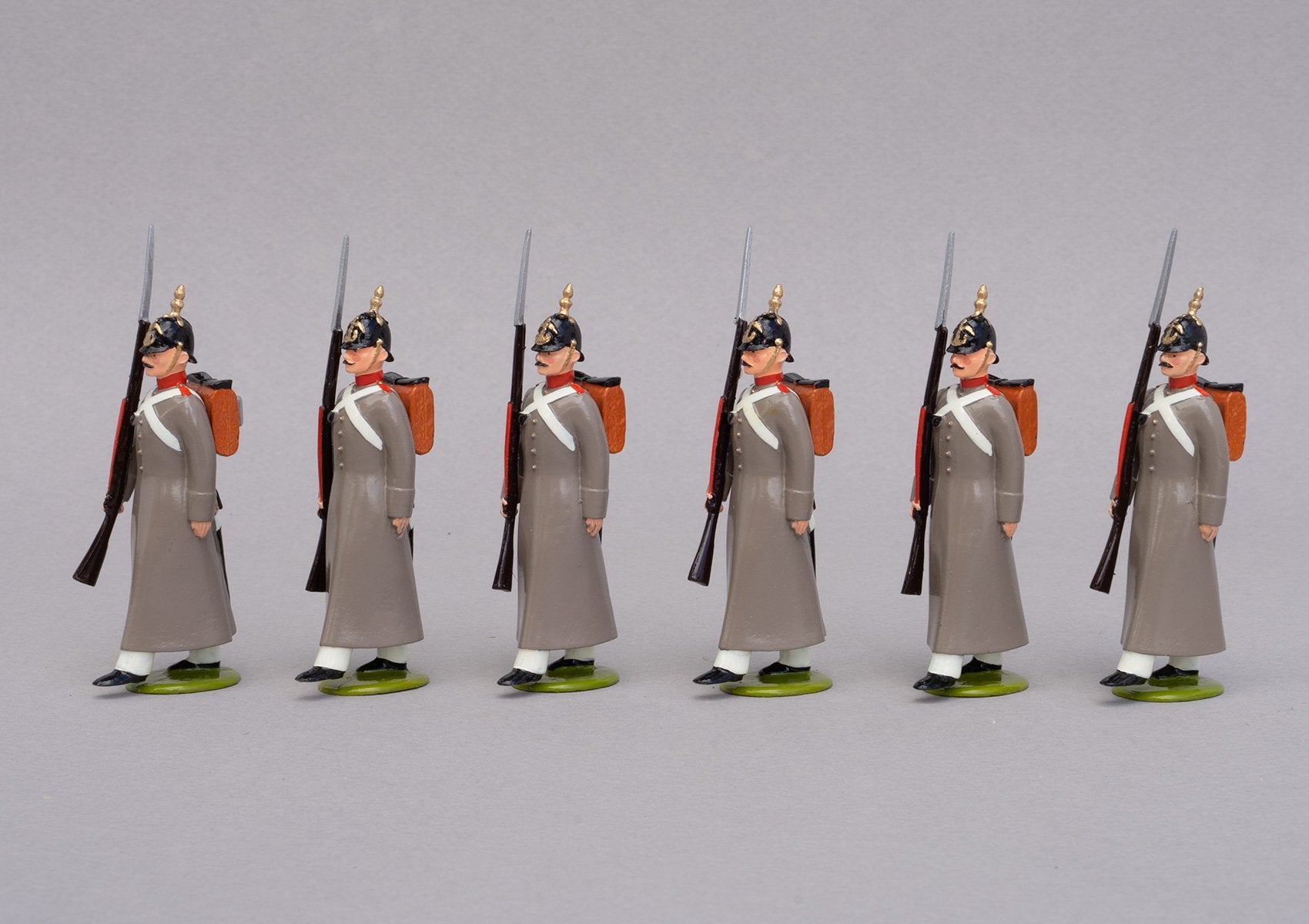 Set 72a Russian Line Infantry 1854 | Russian | Crimean War | Six men marching | Balaclava, Sevastapol, Alma | © Imperial Productions | Sculpt by David Cowe