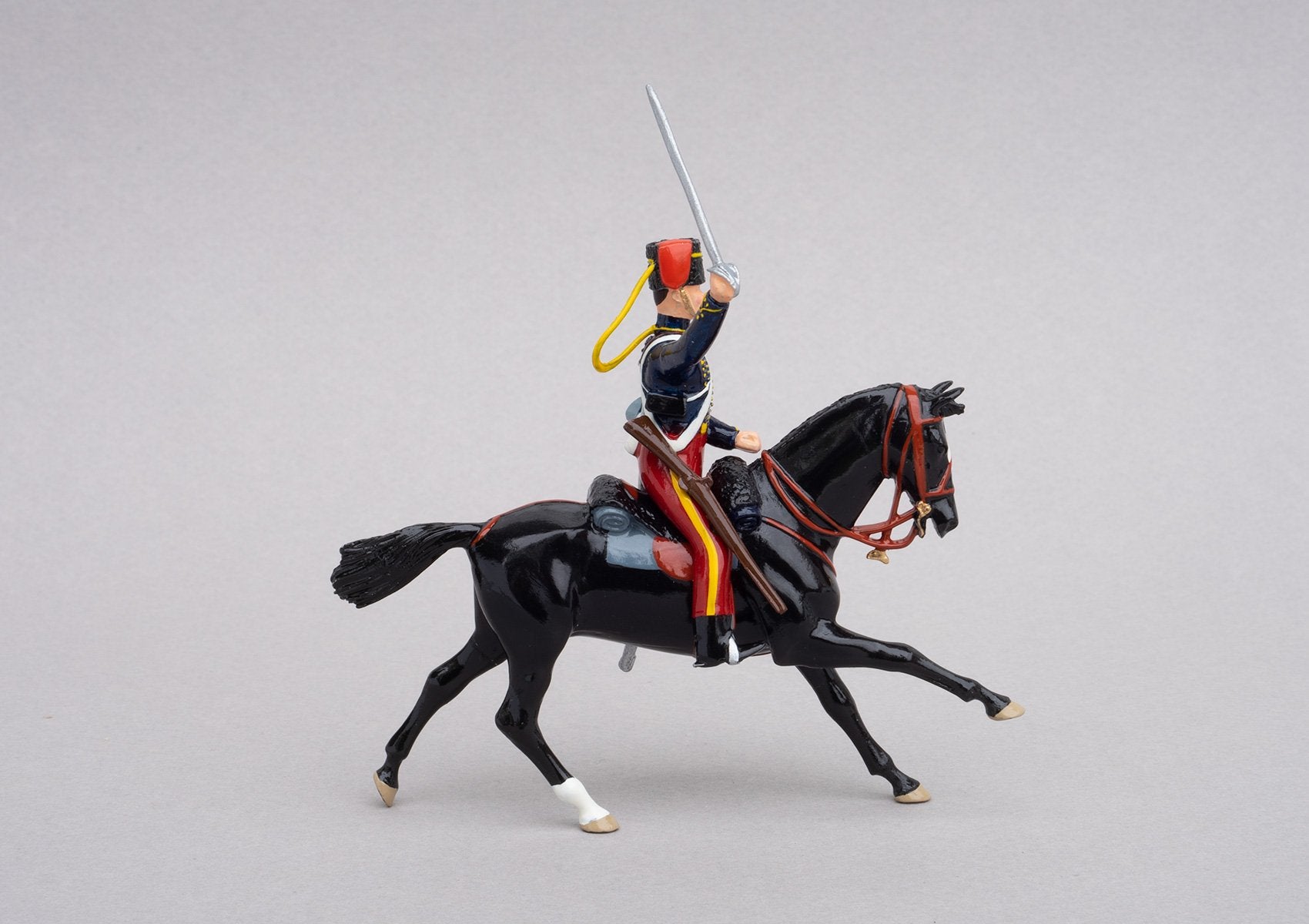 Set 88 11th Hussars 1854 | British Cavalry | Crimean War | Single Mounted Hussar | Balaclava, Sevastapol, Alma, Charge of the Light Brigade | © Imperial Productions | Sculpt by David Cowe