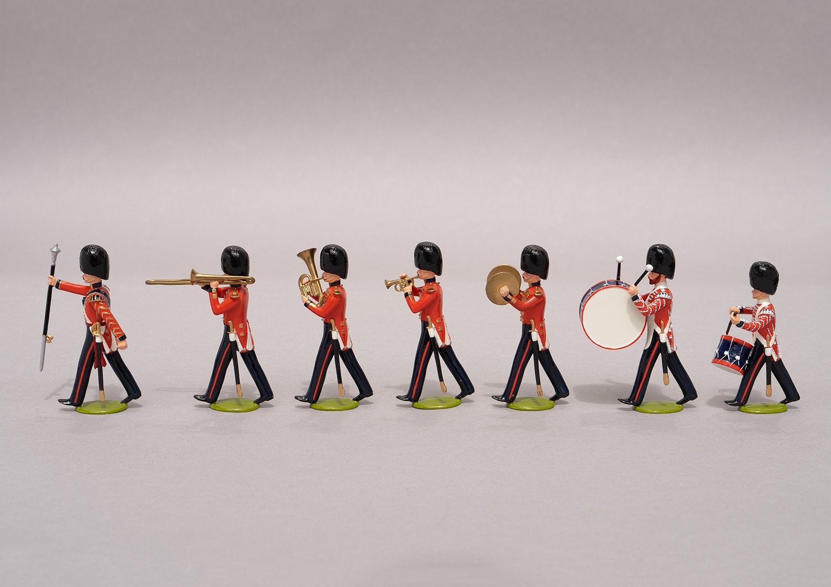 Set 99 Band of the Coldstream Guards 1854 | British Infantry | Crimean War | Seven bandsmen, drum major, two trombones, two drummers, one symbols, one euphonium | Balaclava, Sevastapol, Alma | © Imperial Productions | Sculpt by David Cowe