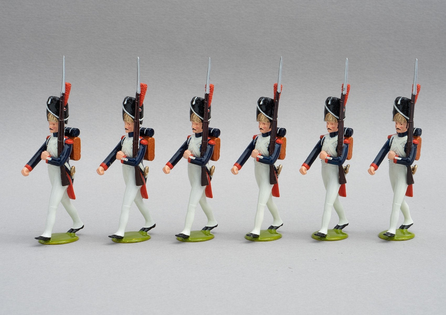 Set 107a Grenadiers à Pied | French Infantry | Napoleonic Wars | Six men marching | Waterloo | © Imperial Productions | Sculpt by David Cowe