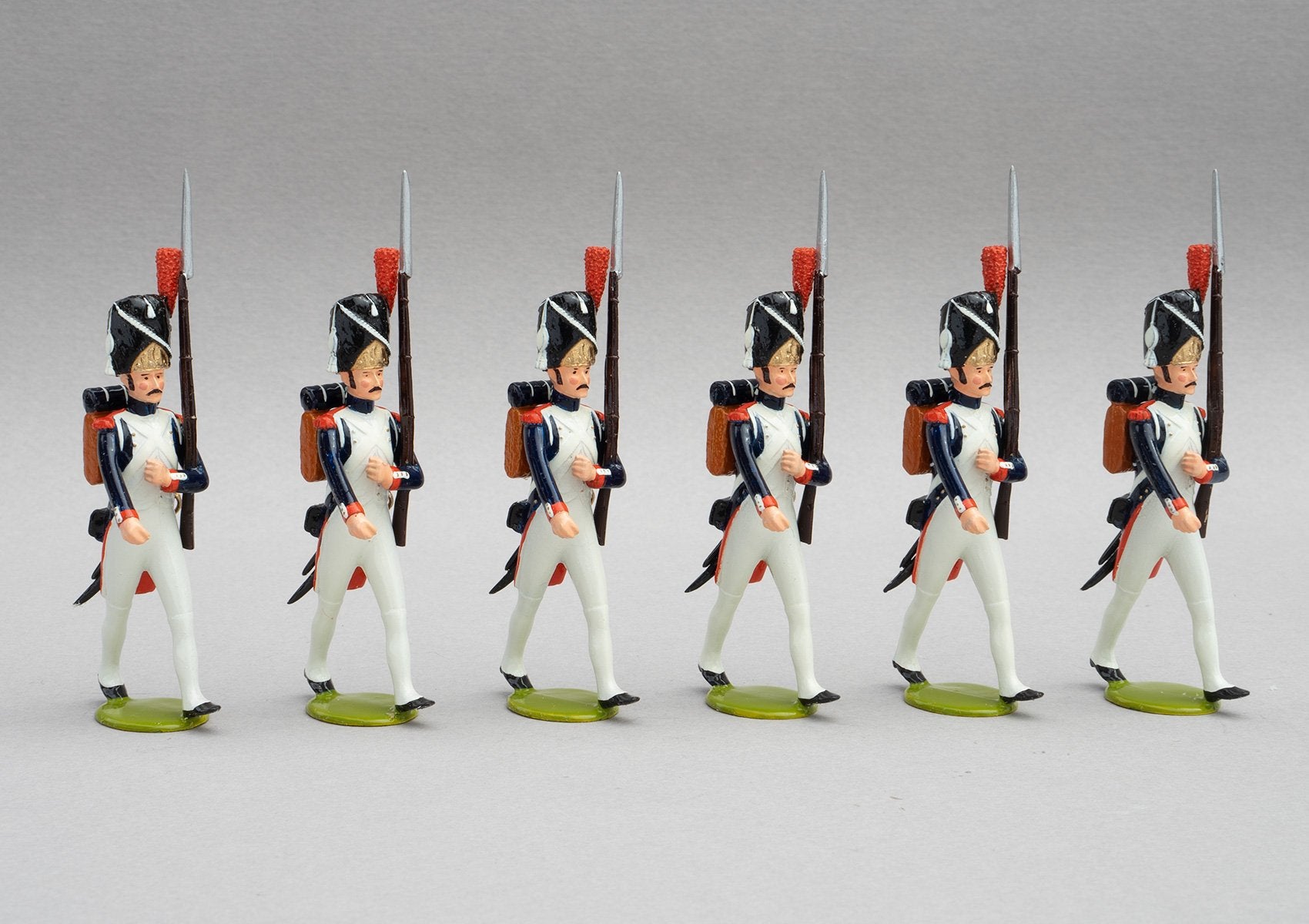 Set 107a Grenadiers à Pied | French Infantry | Napoleonic Wars | Six men marching | Waterloo | © Imperial Productions | Sculpt by David Cowe
