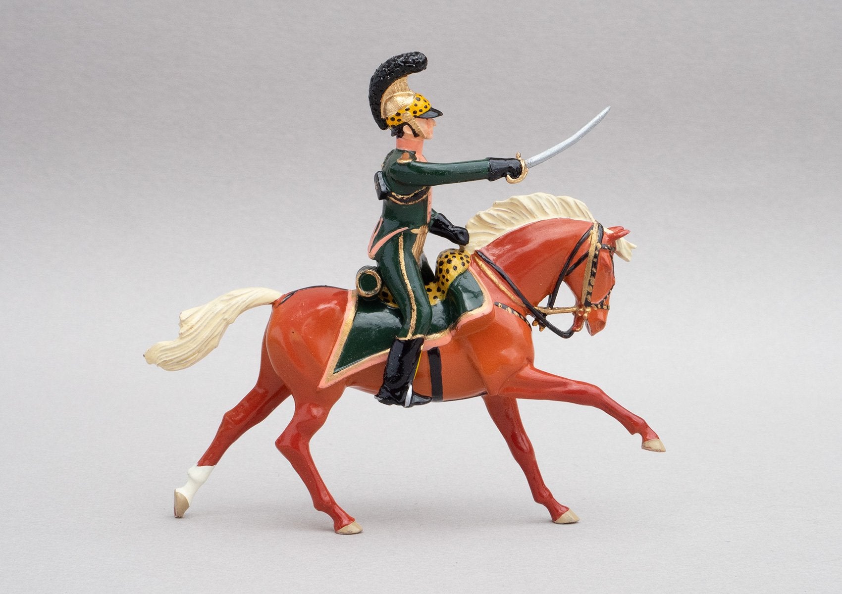 Set 132 Officer 3rd Chevau-Legers Lancers | French Cavalry | Napoleonic Wars | Single mounted officer on flaxen chestnut horse | Waterloo | © Imperial Productions | Sculpt by David Cowe