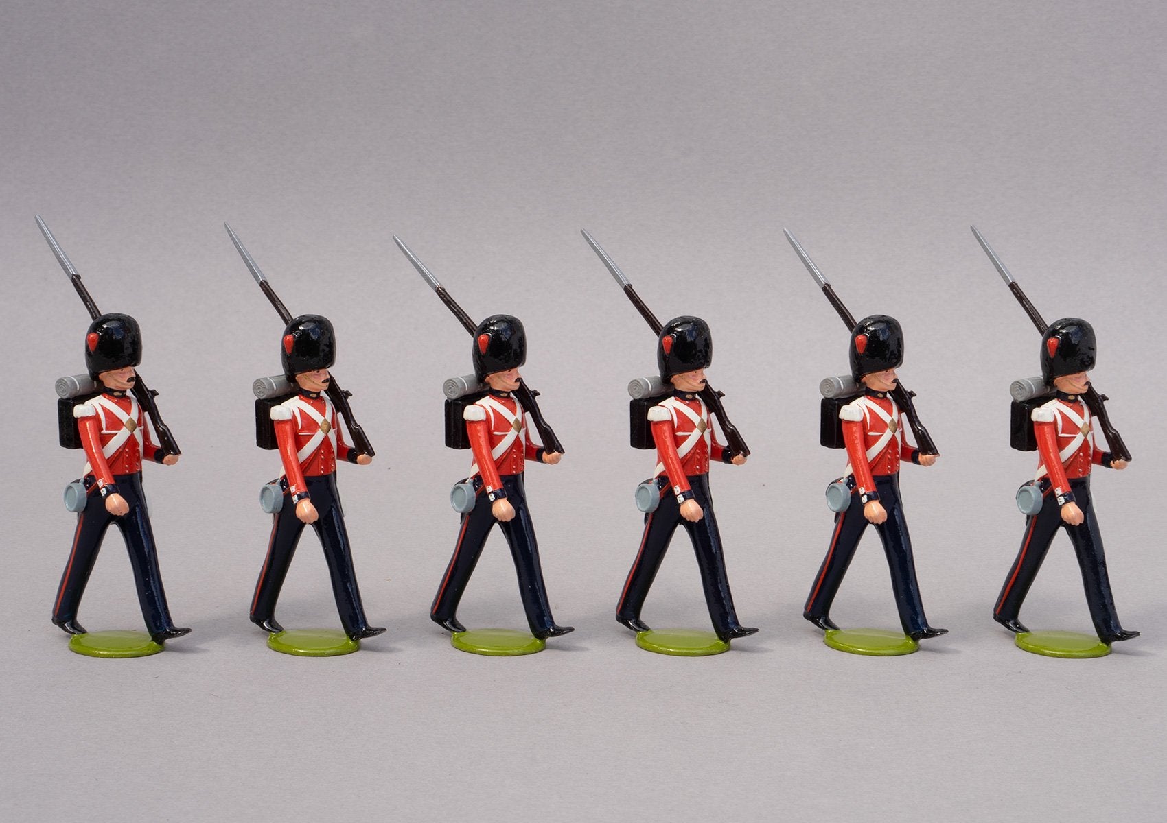 Set 65a Coldstream Guards 1854 | British Infantry | Crimean War | Six men marching at slope arms | Balaclava, Sevastapol, Alma | © Imperial Productions | Sculpt by David Cowe