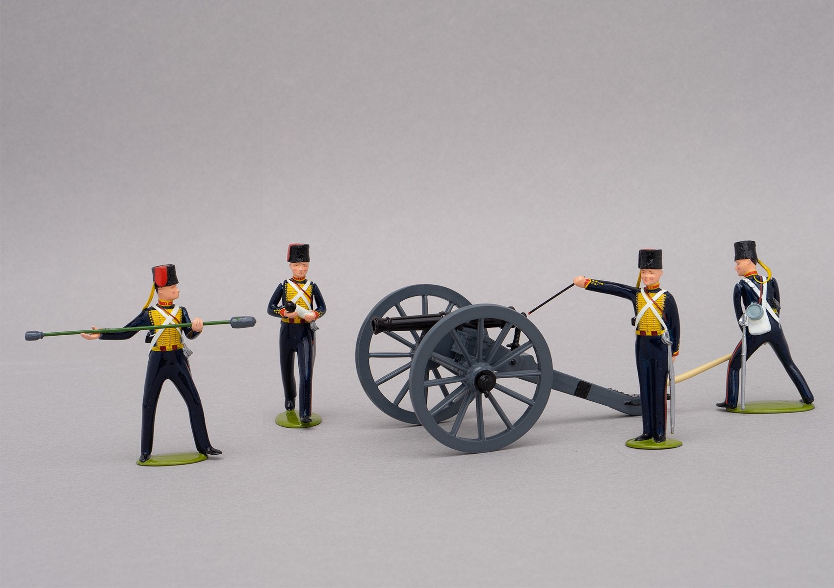 Set 83 Royal Horse Artillery 1854 | British | Crimean War | Artillery piece with four gunners and ammunition crate | Balaclava, Sevastapol, Alma, Charge of the Light Brigade | © Imperial Productions | Sculpt by David Cowe