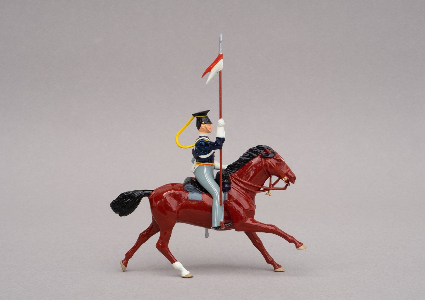 Set 91 17th Lancers 1854 | British Cavalry | Crimean War | Single Mounted Lancer | Balaclava, Sevastapol, Alma, Charge of the Light Brigade | © Imperial Productions | Sculpt by David Cowe