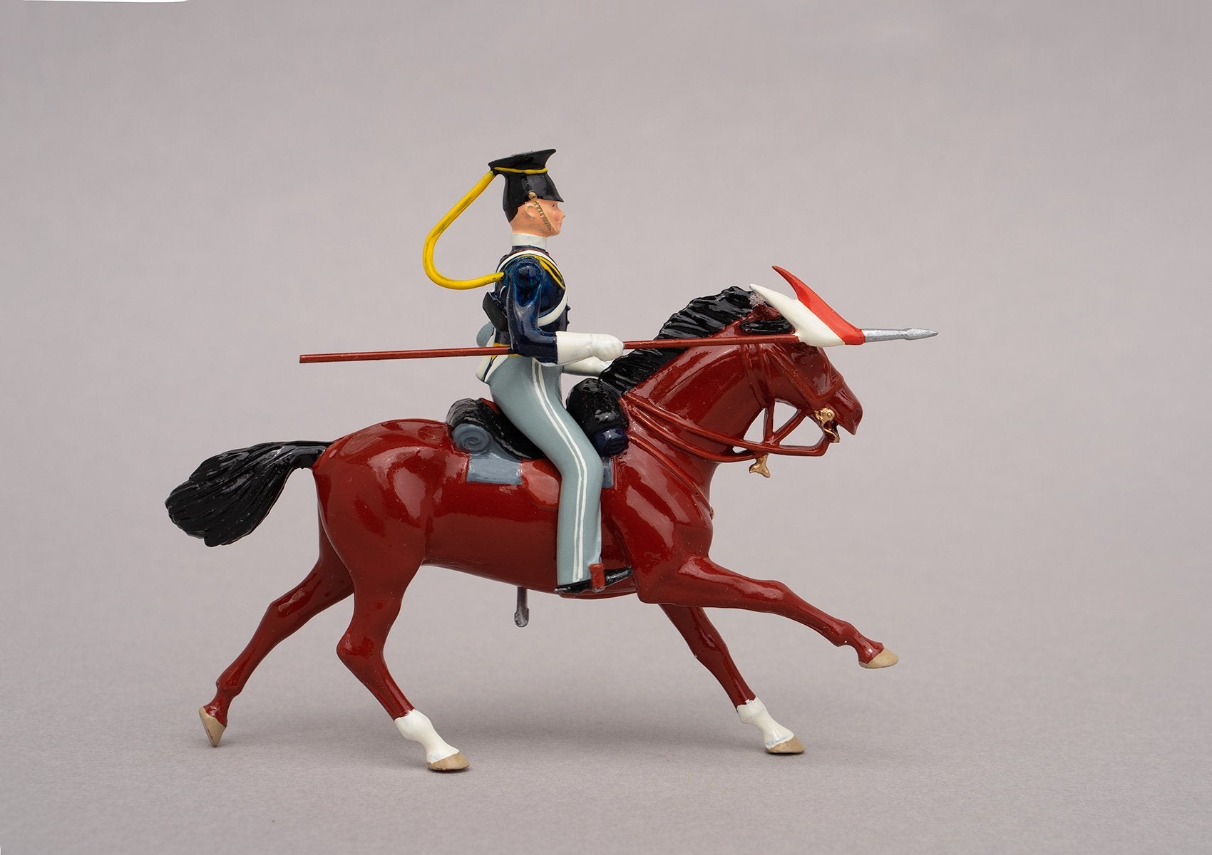 Set 91a 17th Lancers 1854 | British Cavalry | Crimean War | Single Mounted Lancer | Balaclava, Sevastapol, Alma, Charge of the Light Brigade | © Imperial Productions | Sculpt by David Cowe