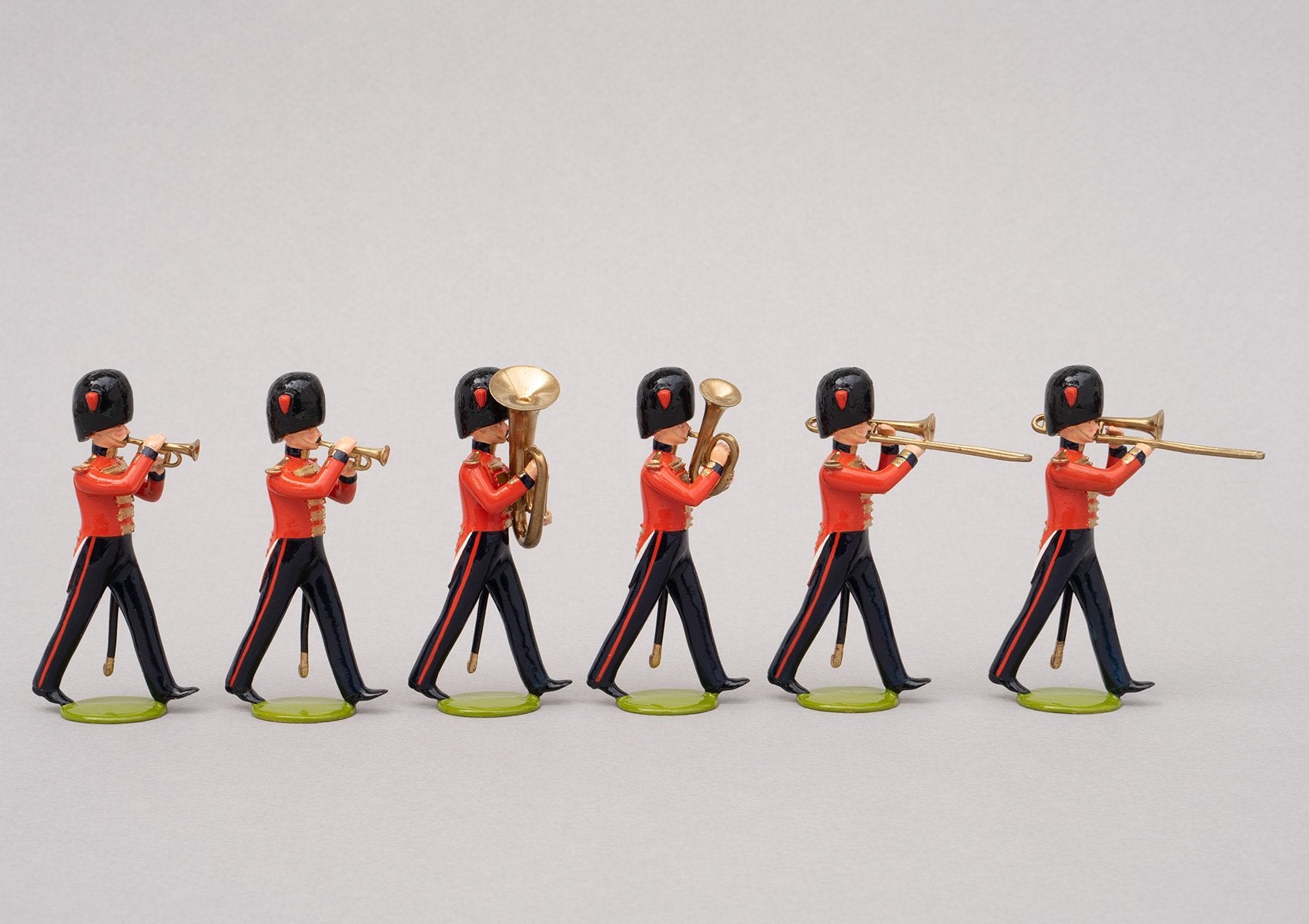 Set 99a Band of the Coldstream Guards 1854 | British Infantry | Crimean War | Six bandsmen, two trombones, two drummers and one tuba, one euphonium | Balaclava, Sevastapol, Alma | © Imperial Productions | Sculpt by David Cowe