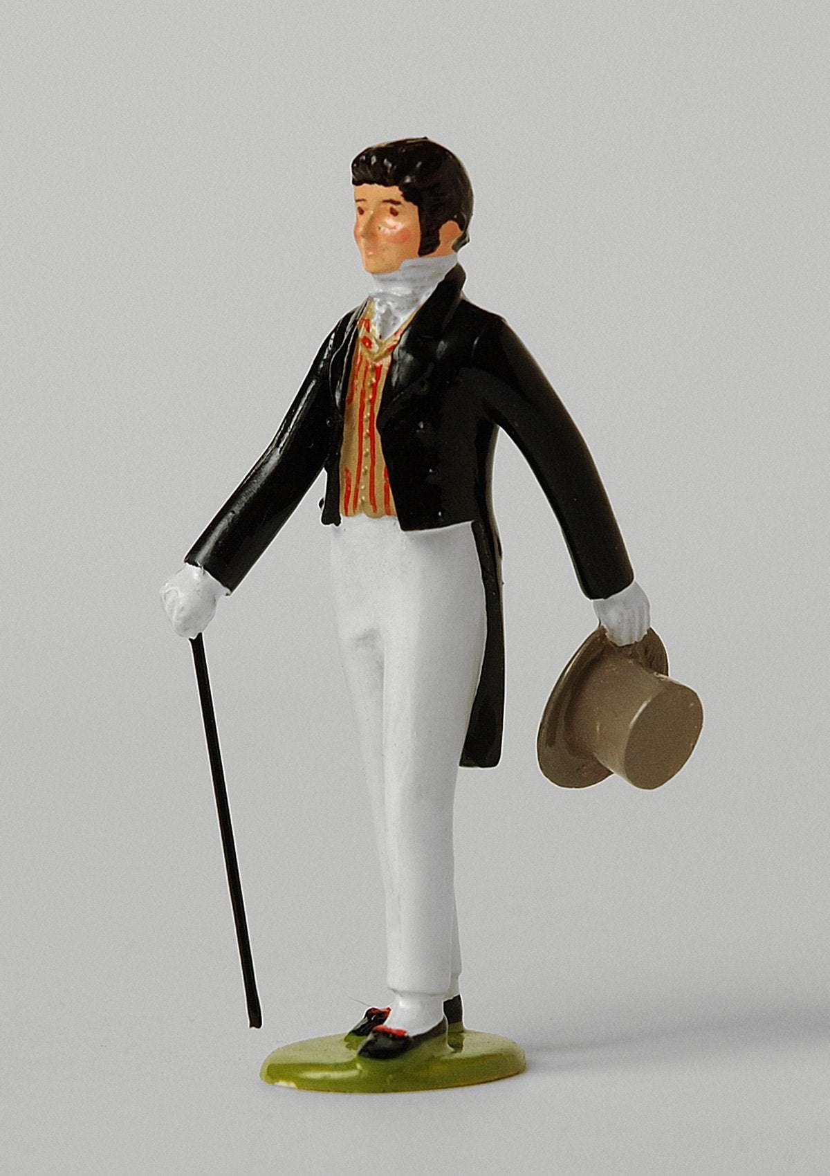 Set ES02 Gentleman with cane & top hat | Regency Gentleman | First Empire Civilians | © Imperial Productions | Sculpt by David Cowe