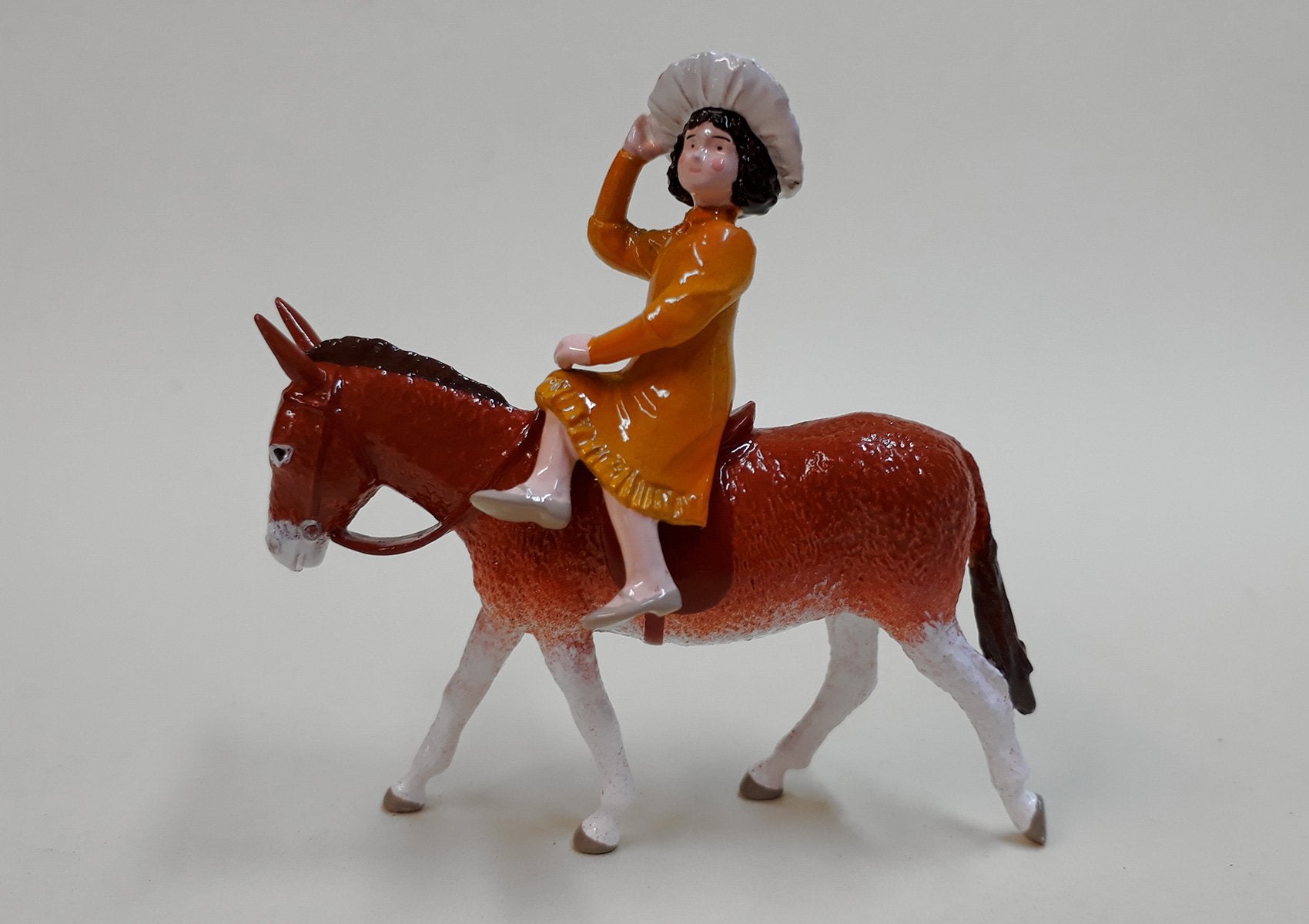 Set TA68 Girl on Donkey | Victorian Children and Animals | Town and Around | © Imperial Productions | Sculpt by David Cowe