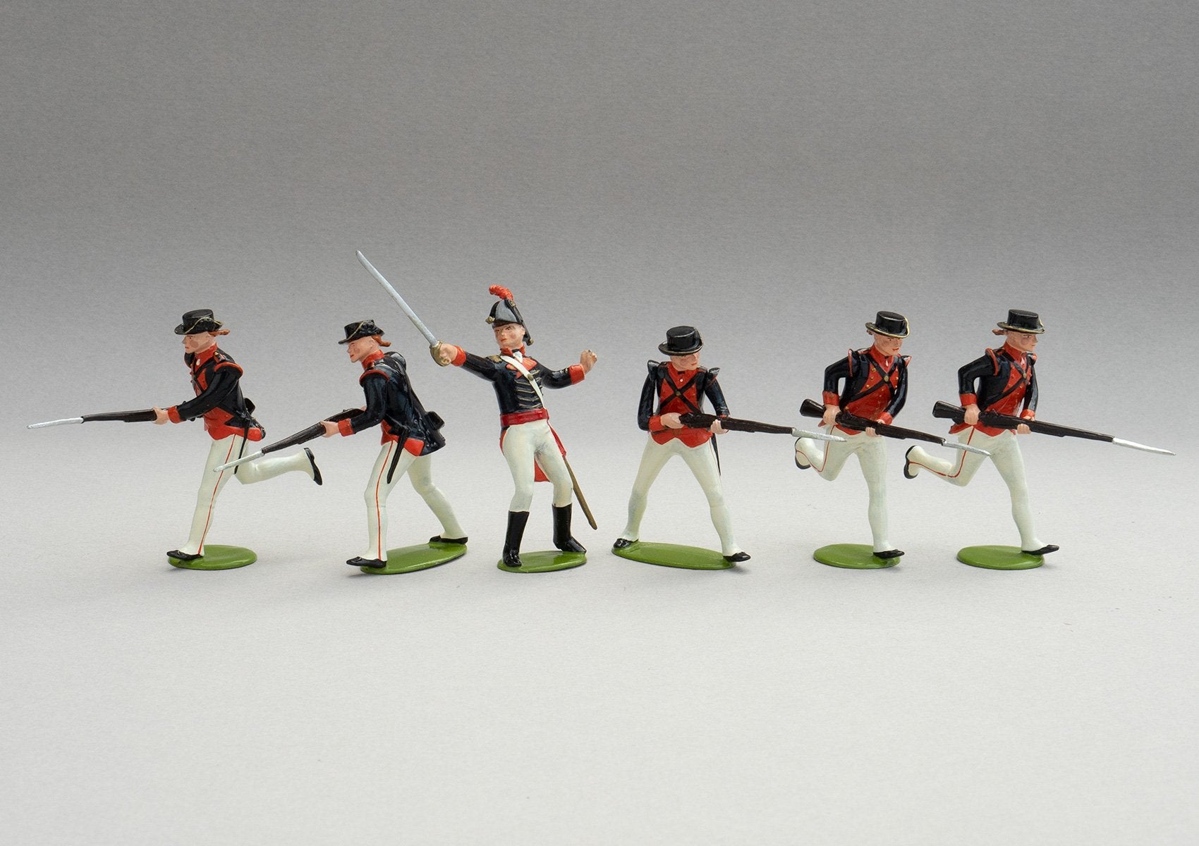 Set X3 Marines at Tripoli, 1805 | US Navy Infantry | Officers & Men | Single mounted cavalryman with rifle and sabre, scarlet shako, sky blue jacket and white pelisse | Tripoli | © Imperial Productions | Sculpt by David Cowe